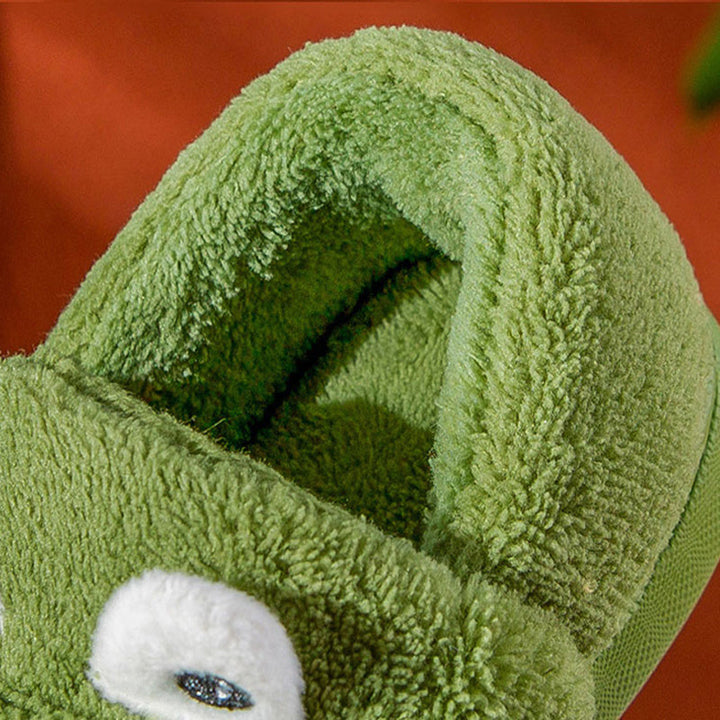 Dino Cuddly Slippers – Soft and Warm Slippers for Toddlers-Green-140 (13.2cm)-State of Style