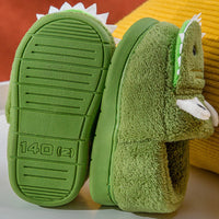 Dino Cuddly Slippers – Soft and Warm Slippers for Toddlers-Green-140 (13.2cm)-State of Style