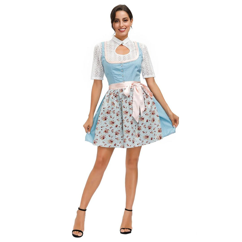 Dirndl Alexandra – Classic Bavarian Oktoberfest Dress-Black-M-State of Style