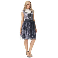 Dirndl Alexandra – Classic Bavarian Oktoberfest Dress-Black-M-State of Style