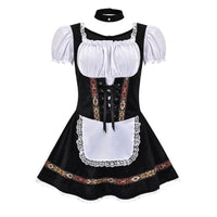 Dirndl Amanda – Traditional Bavarian Oktoberfest Costume-Black 2-S-State of Style