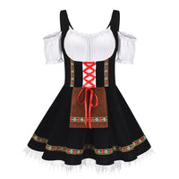 Dirndl Amanda – Traditional Bavarian Oktoberfest Costume-Black-S-State of Style