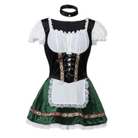 Dirndl Amanda – Traditional Bavarian Oktoberfest Costume-Green 2-S-State of Style