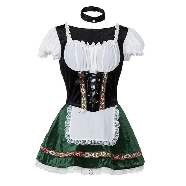 Dirndl Amanda – Traditional Bavarian Oktoberfest Costume-Green 2-S-State of Style