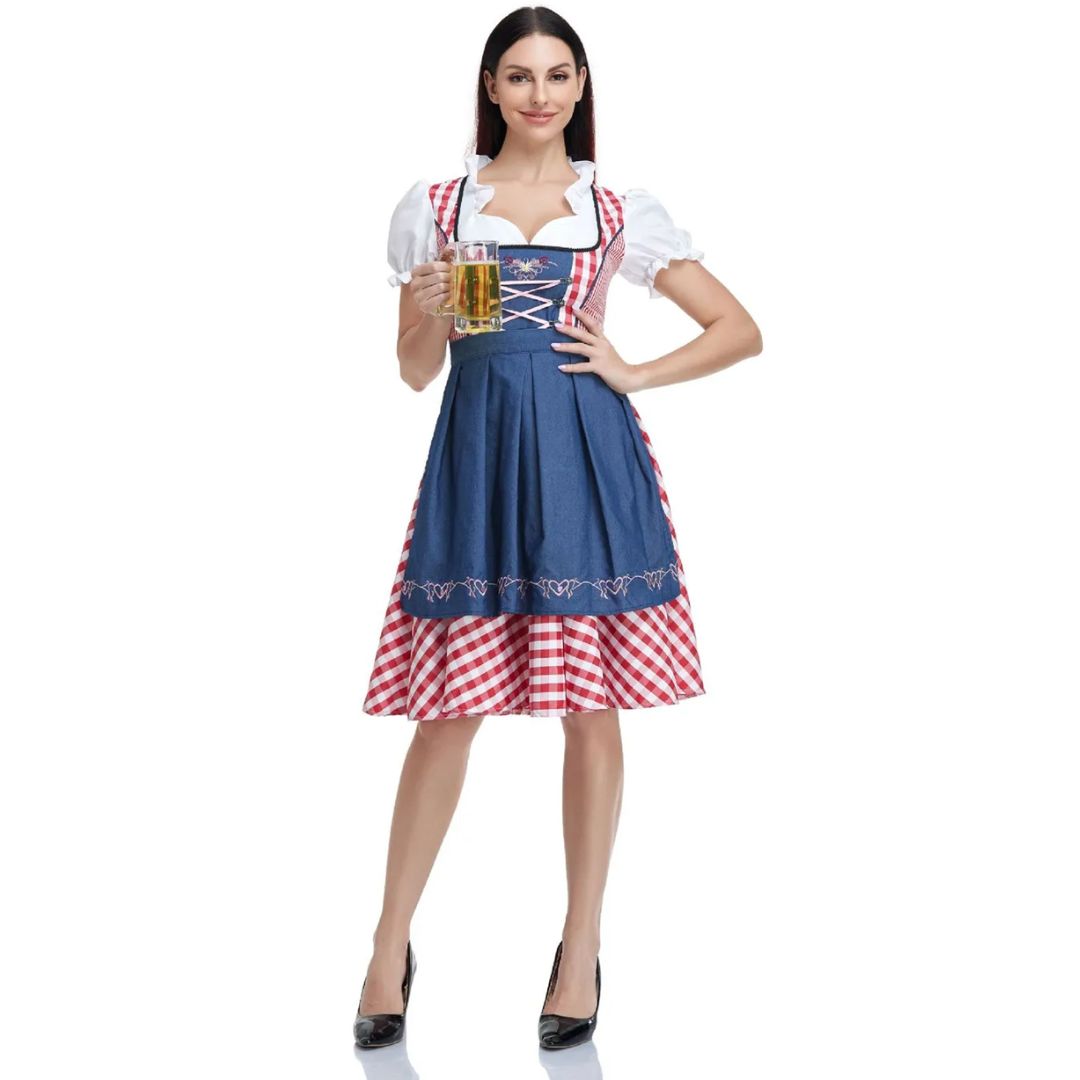 Dirndl Andrea – Traditional Bavarian Oktoberfest Dress-Black-XS-State of Style