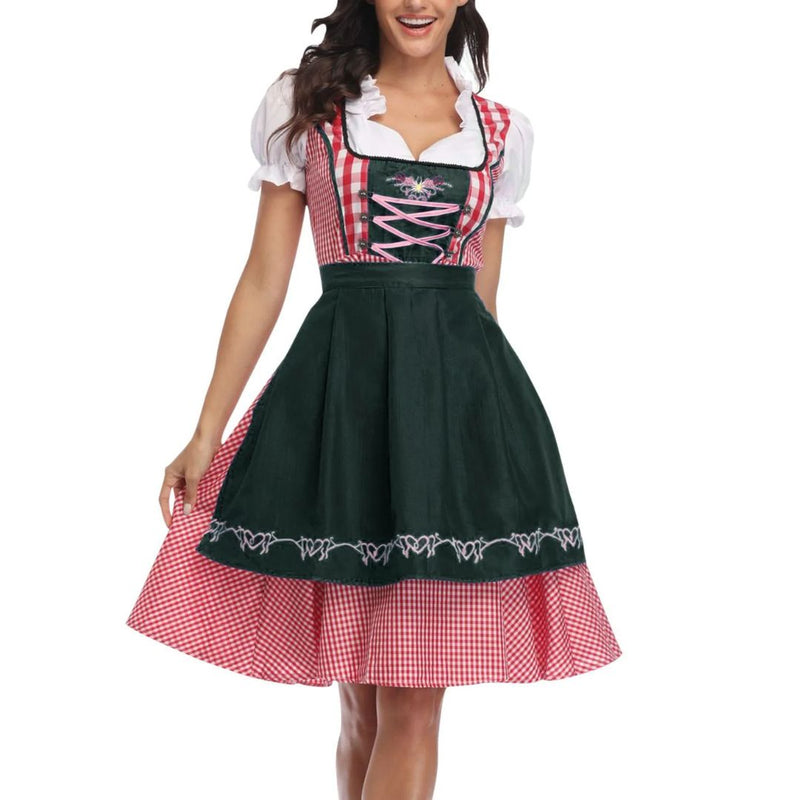 Dirndl Andrea – Traditional Bavarian Oktoberfest Dress-Navy Blue-XS-State of Style