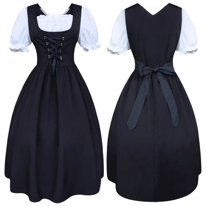 Dirndl Anita – Traditional Bavarian Oktoberfest Dress with Apron-S-State of Style