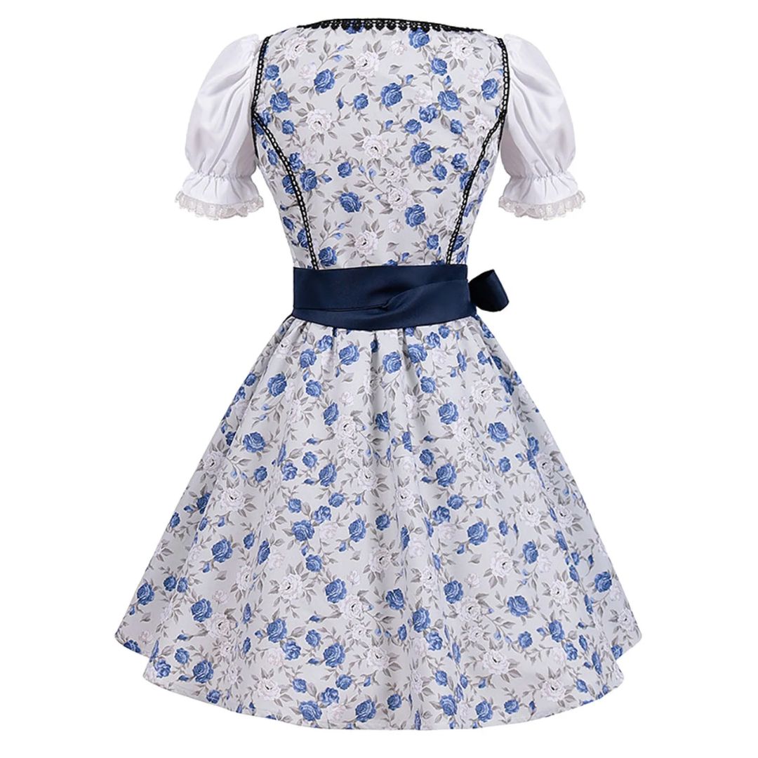 Dirndl Arlene – Traditional Bavarian Oktoberfest Dress with Apron-S-State of Style