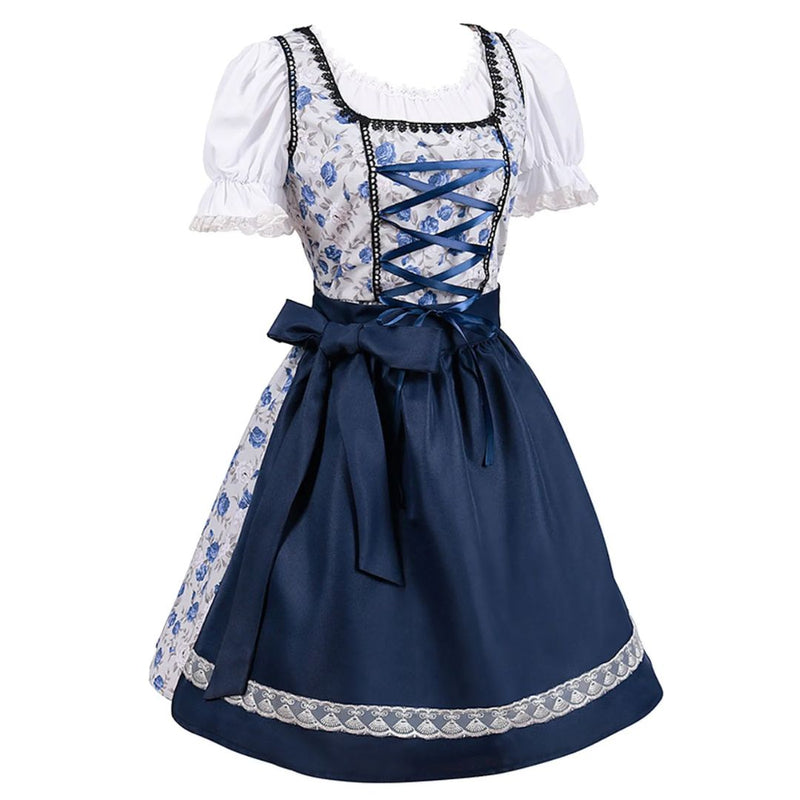 Dirndl Arlene – Traditional Bavarian Oktoberfest Dress with Apron-S-State of Style