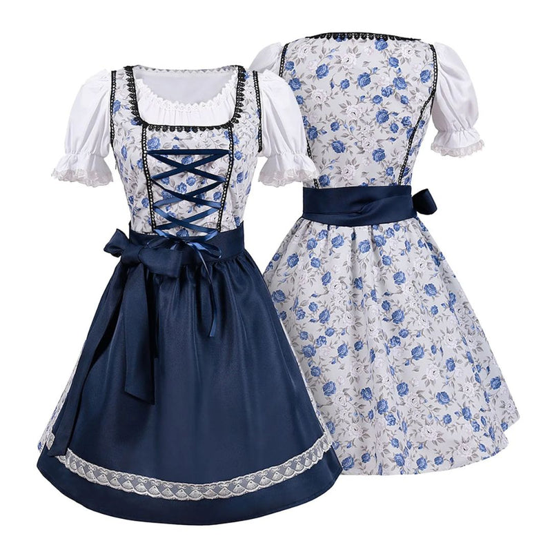 Dirndl Arlene – Traditional Bavarian Oktoberfest Dress with Apron-S-State of Style