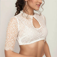Dirndl Blouse Hannelore – Elegant Lace Wrap Top for Oktoberfest-S-State of Style