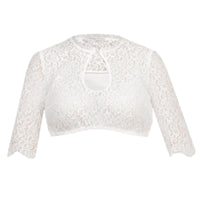 Dirndl Blouse Hannelore – Elegant Lace Wrap Top for Oktoberfest-S-State of Style