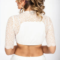 Dirndl Blouse Hannelore – Elegant Lace Wrap Top for Oktoberfest-S-State of Style