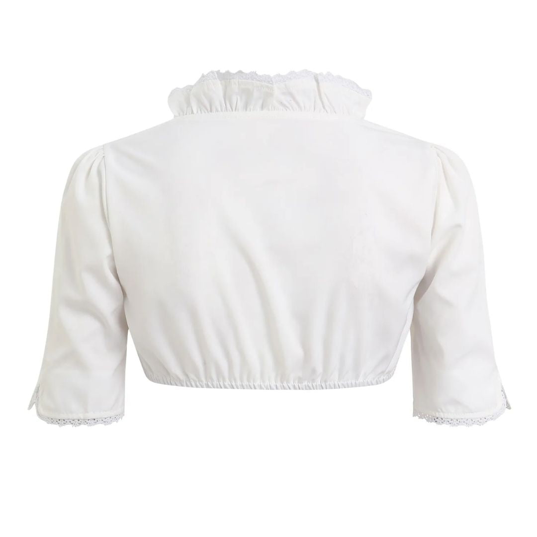 Dirndl Blouse Josephine – Elegant Lace Oktoberfest Crop Top-S-State of Style