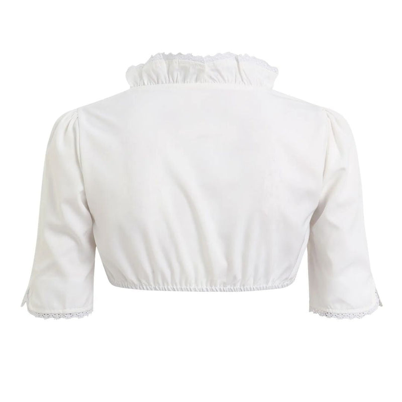 Dirndl Blouse Josephine – Elegant Lace Oktoberfest Crop Top-S-State of Style