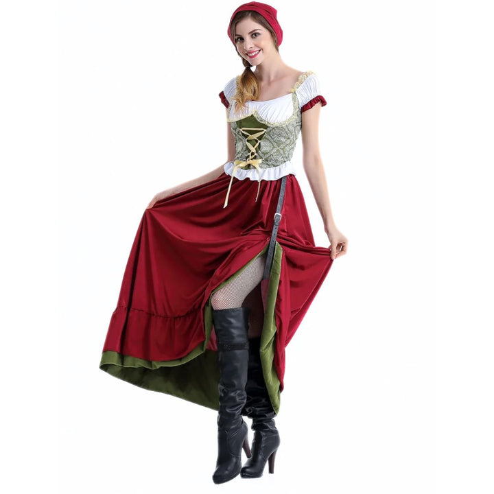 Dirndl Camille – Elegant & Sexy Bavarian Oktoberfest Dress-Long-S-State of Style