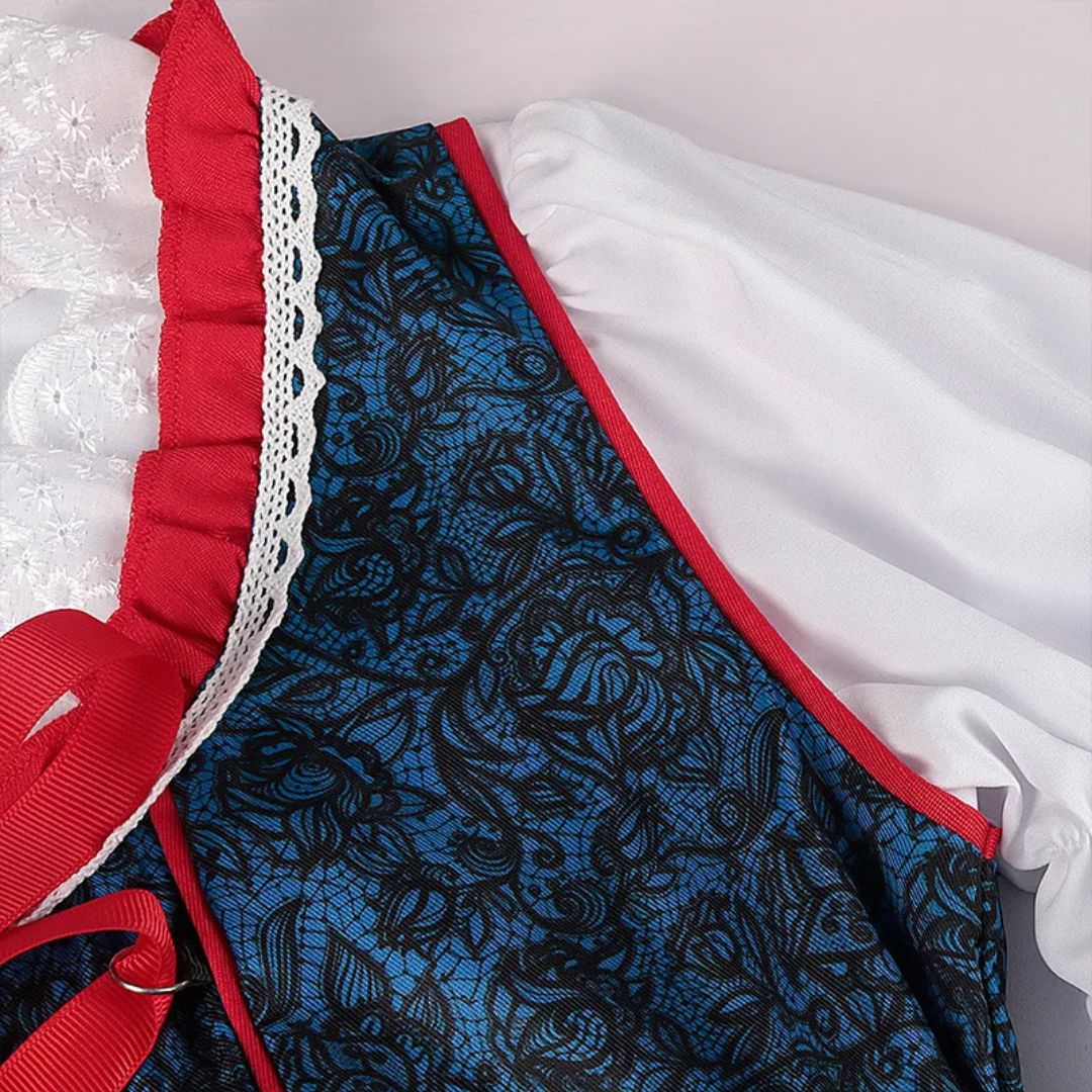 Dirndl Carina – Vibrant Bavarian Oktoberfest Dress with Apron-S-State of Style