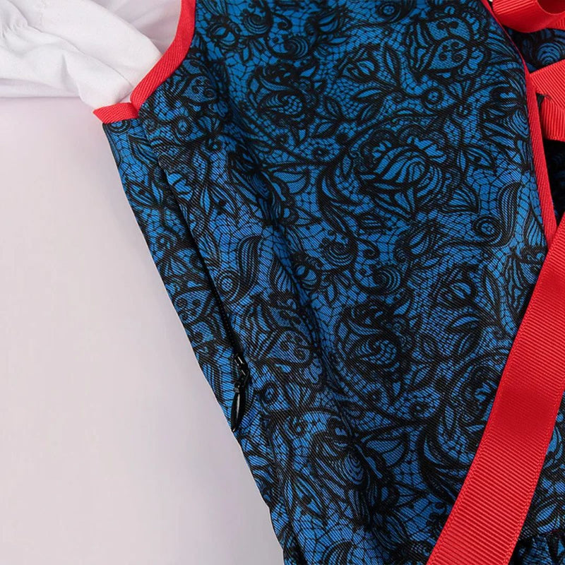 Dirndl Carina – Vibrant Bavarian Oktoberfest Dress with Apron-S-State of Style