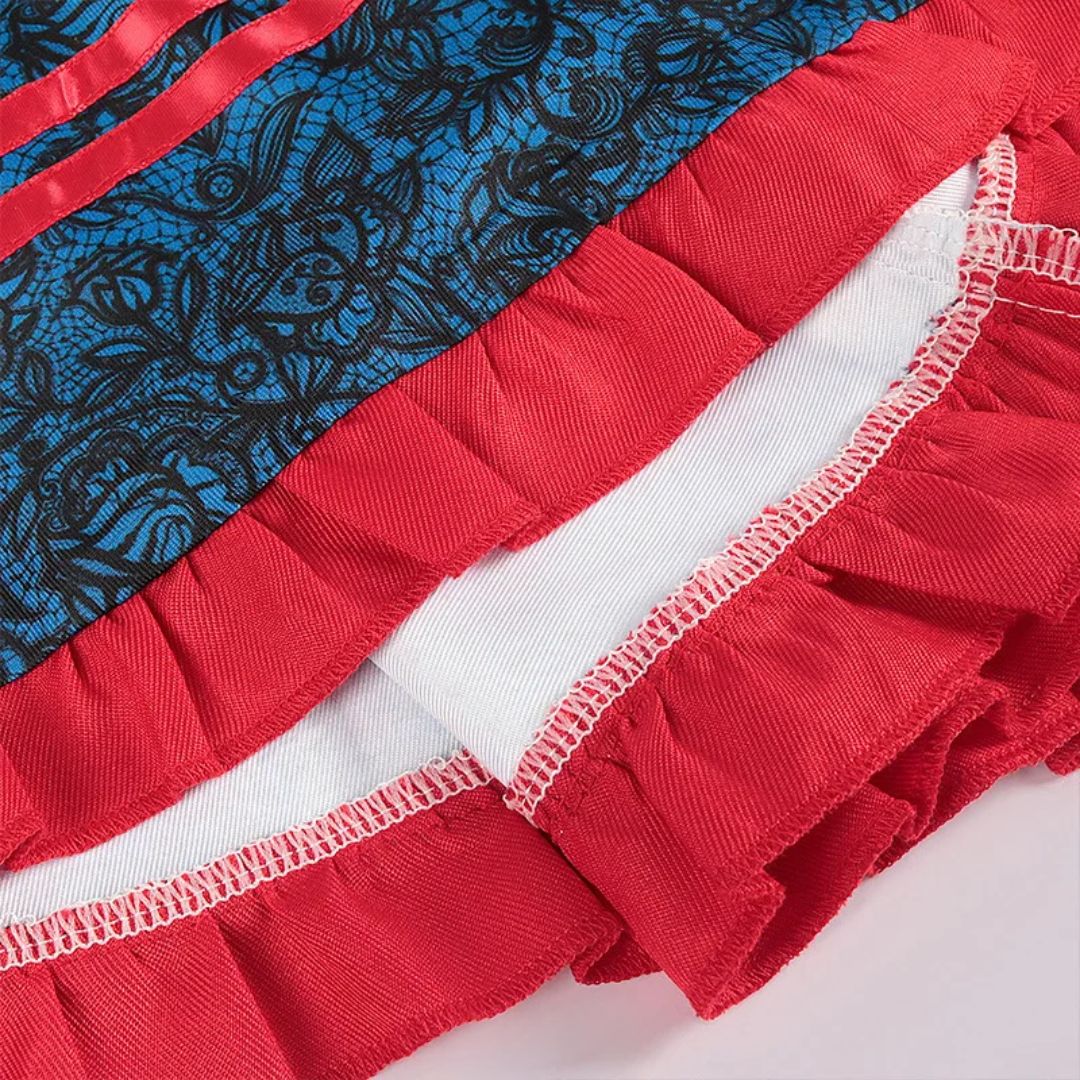 Dirndl Carina – Vibrant Bavarian Oktoberfest Dress with Apron-S-State of Style