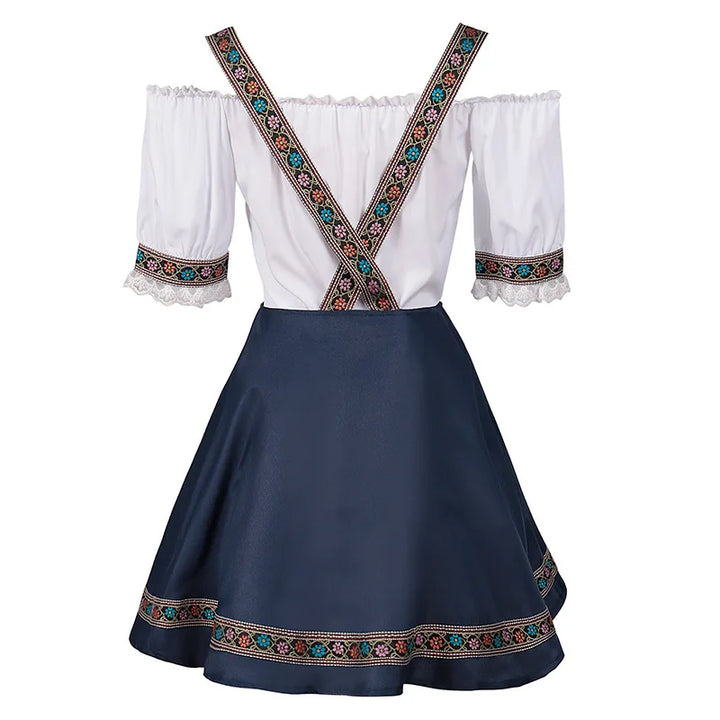 Dirndl Josie - Traditional Oktoberfest Women's Costume with Short Sleeves-S-State of Style