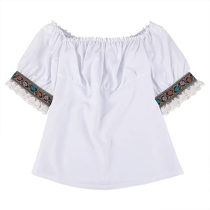 Dirndl Josie - Traditional Oktoberfest Women's Costume with Short Sleeves-S-State of Style