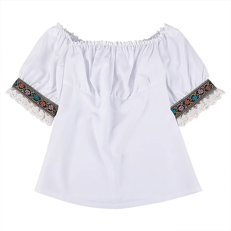 Dirndl Josie - Traditional Oktoberfest Women's Costume with Short Sleeves-S-State of Style