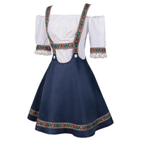 Dirndl Josie - Traditional Oktoberfest Women's Costume with Short Sleeves-S-State of Style