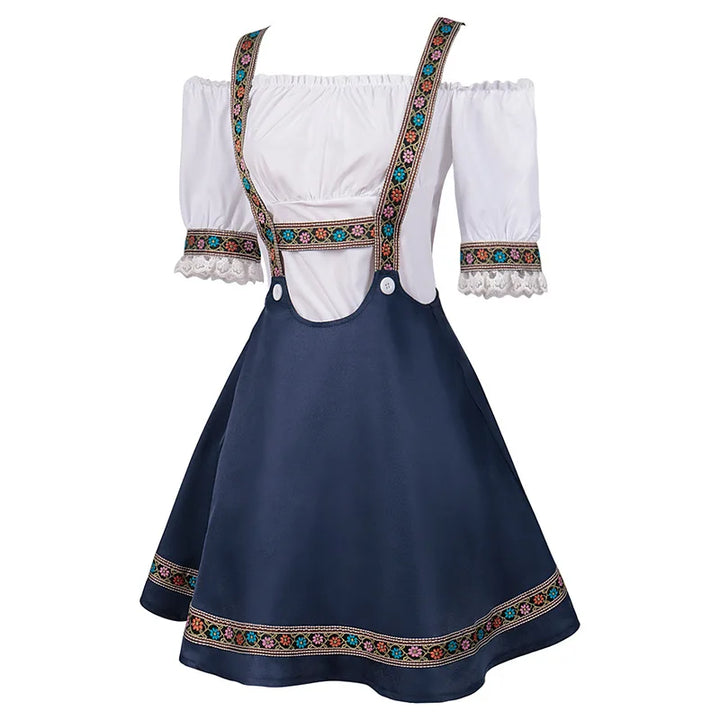 Dirndl Josie - Traditional Oktoberfest Women's Costume with Short Sleeves-S-State of Style