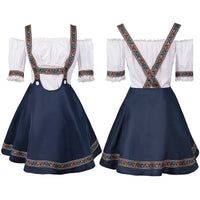 Dirndl Josie - Traditional Oktoberfest Women's Costume with Short Sleeves-S-State of Style