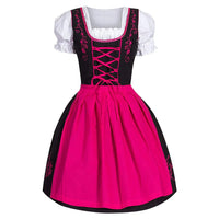Dirndl Marivic – Traditional Bavarian Oktoberfest Dress with Apron-Pink-M-State of Style