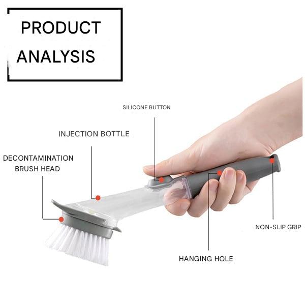 Dish brush with soap dispenser - DishMaster-State of Style