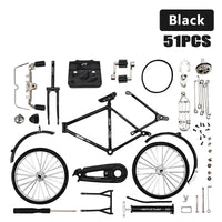 DIY Bike Model Scale - RetroCycle-Black (do-it-yourself)-State of Style