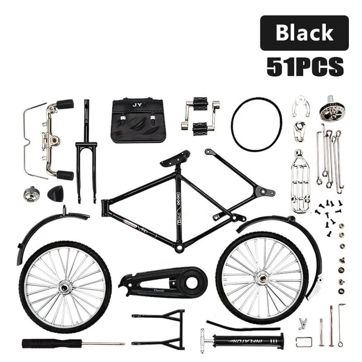 DIY Bike Model Scale - RetroCycle-Black (do-it-yourself)-State of Style