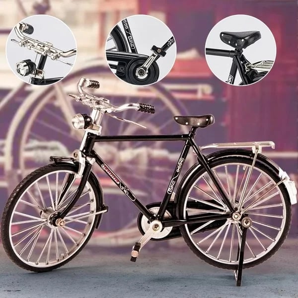 DIY Bike Model Scale - RetroCycle-Black (do-it-yourself)-State of Style