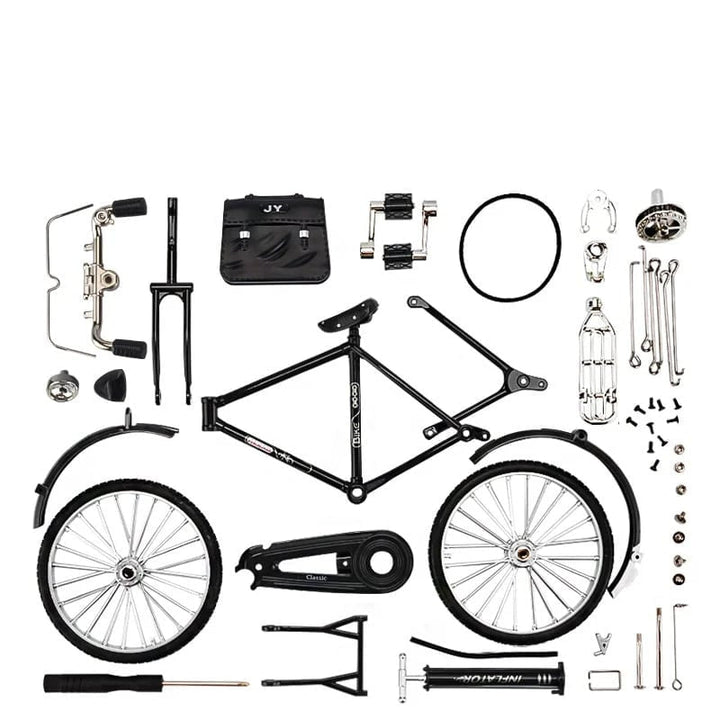 DIY Bike Model Scale - RetroCycle-Black (do-it-yourself)-State of Style