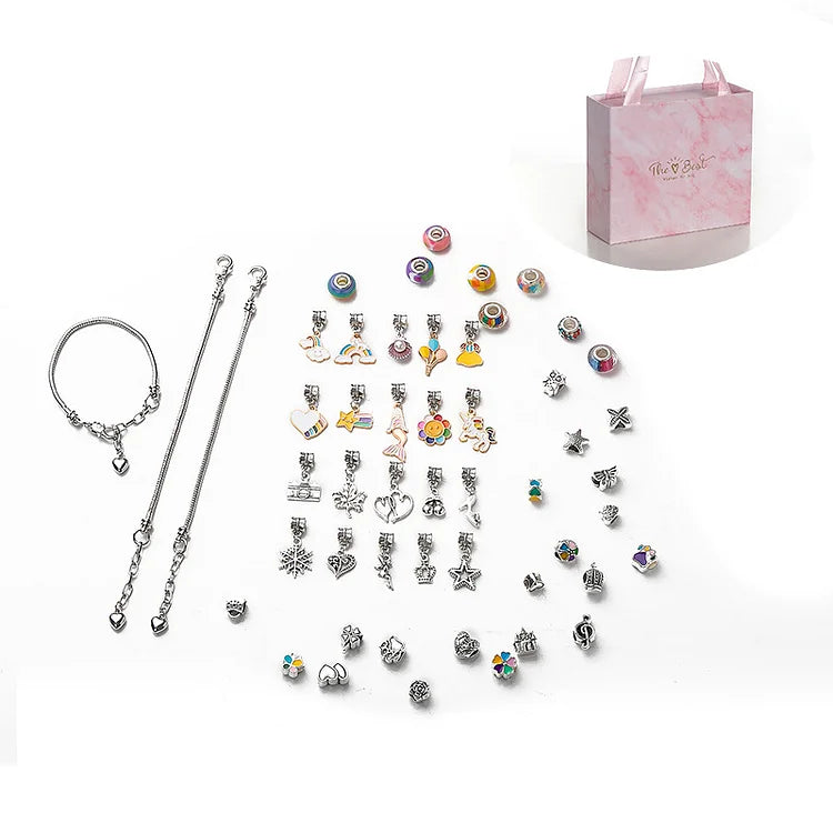 DIY Bracelet Kit with Christmas Theme - Luna-Blue-State of Style