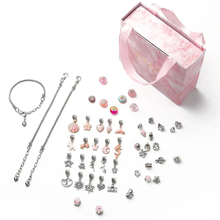 DIY Bracelet Kit with Christmas Theme - Luna-Pink-State of Style