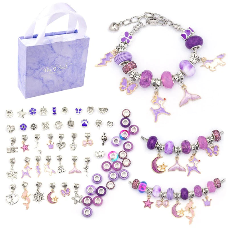 DIY Bracelet Set for Creative Moments - SparkleBands-Purple-State of Style