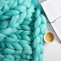 DIY Chunky XL Wool Yarn for Super Soft Blanket - CosyWeave-Turquoise-State of Style