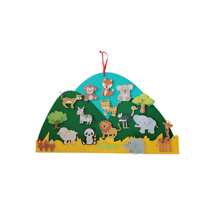 DIY Felt Board for Children - AnimalAdventure-Mountain-State of Style