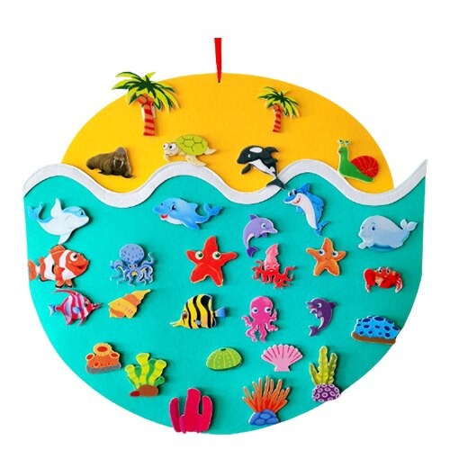 DIY Felt Board for Children - AnimalAdventure-Sea-State of Style