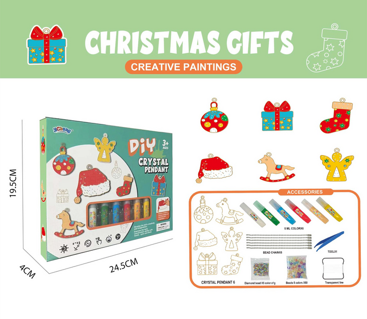 Do-It-Yourself Keyring Painting Kit - SparkleArt-Christmas-State of Style