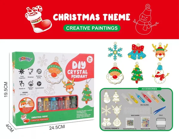 Do-It-Yourself Keyring Painting Kit - SparkleArt-Christmas-State of Style