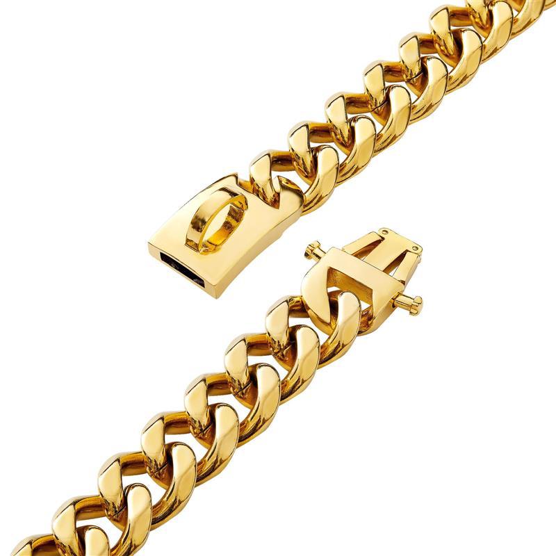 Dog Collar - TitanSteel-Gold-45 cm-State of Style