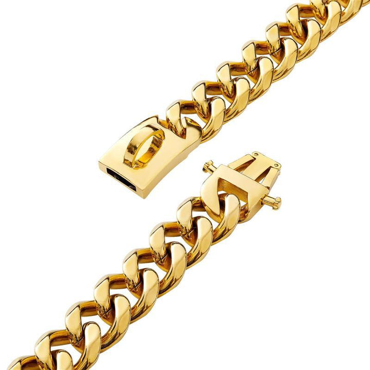 Dog Collar - TitanSteel-Gold-45 cm-State of Style