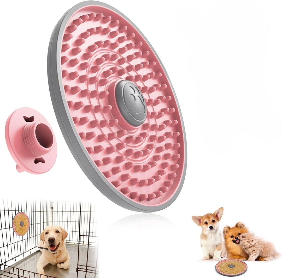 Dog Lick Mat – Feeding Bowl for Anxiety Relief-Pink-State of Style