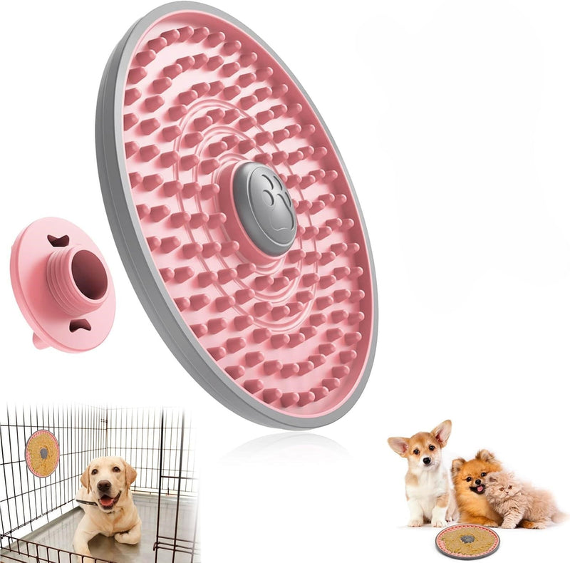 Dog Lick Mat – Feeding Bowl for Anxiety Relief-Pink-State of Style