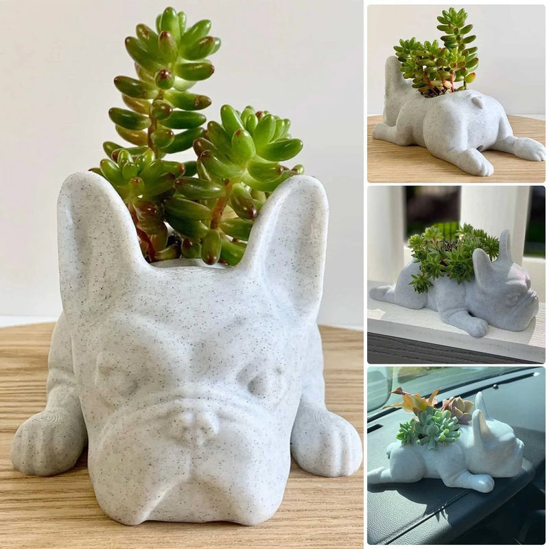 Dog Resin Succulent Planter - Buddy-State of Style