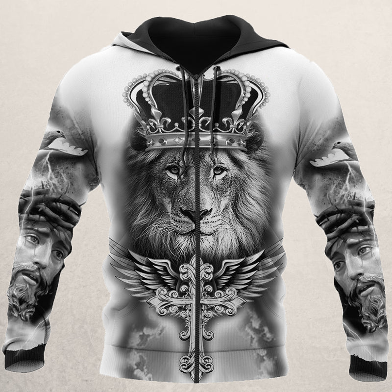 Dominic's Vest | Lion Head Vest for Men-Knitted Cardigan-XS-State of Style