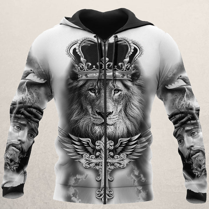 Dominic's Vest | Lion Head Vest for Men-Knitted Cardigan-XS-State of Style